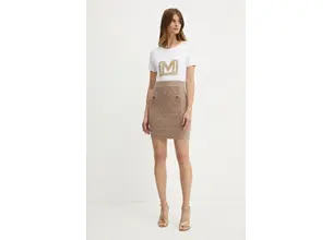 Φούστα Marciano Guess HERMIONE χρώμα: καφέ, 4BGD01 5661Z