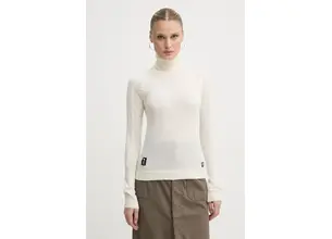 Μάλλινο πουλόβερ G-Star Raw γυναικείο, χρώμα: μπεζ, D25510-D847