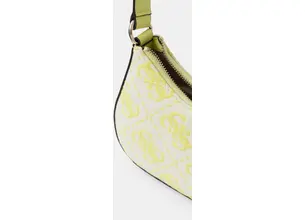 Τσάντα Guess RUMA χρώμα: πράσινο, HWJG93 39720