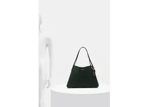 Τσάντα Guess SORA χρώμα: πράσινο, HWVG95 07220