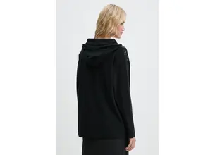 Βαμβακερή μπλούζα με μακριά μανίκια MM6 Maison Margiela χρώμα: μαύρο, S62GD0190.S23588