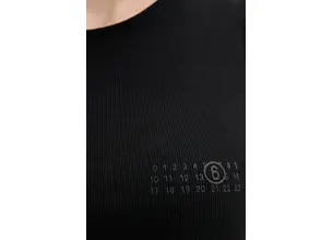 Top MM6 Maison Margiela χρώμα: μαύρο, S52NL0069.MTJ017
