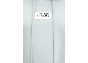 Βαμβακερή μπλούζα MM6 Maison Margiela γυναικεία, χρώμα: μπλε, με κουκούλα, S52GU0235