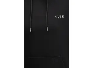 Μπλούζα Guess GELSEY χρώμα: μαύρο, με κουκούλα, V5RQ18 KCOB2