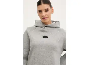 Μπλούζα The North Face Relaxed χρώμα: γκρι, με κουκούλα, NF0A89C0EC41