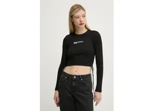 Μακρυμάνικο Karl Lagerfeld Jeans χρώμα: μαύρο, A1W17037