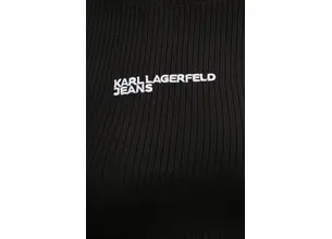 Μακρυμάνικο Karl Lagerfeld Jeans χρώμα: μαύρο, A1W17037
