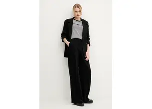 Μακρυμάνικο Desigual WISCONSIN χρώμα: μαύρο, 25SWTK85