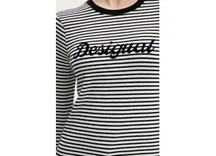 Μακρυμάνικο Desigual WISCONSIN χρώμα: μαύρο, 25SWTK85