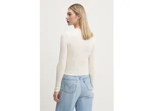 Μακρυμάνικο Guess Originals χρώμα: μπεζ, W5RP40 KA0H1