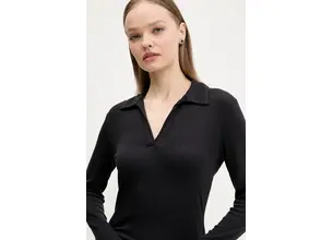 Μακρυμάνικο Abercrombie & Fitch χρώμα: μαύρο, KI139-5208