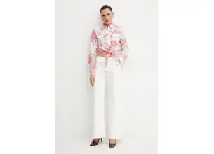 Πουκάμισο Guess ADELAIDE χρώμα: άσπρο, W5GH03 WH4K2