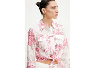 Πουκάμισο Guess ADELAIDE χρώμα: άσπρο, W5GH03 WH4K2