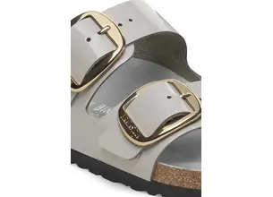 Δερμάτινες παντόφλες Birkenstock Arizona Big Buckle γυναικείες, χρώμα: γκρι, 1029346