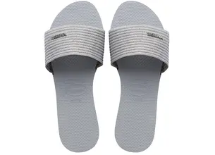 Παντόφλες Havaianas YOU MALTA METALLIC χρώμα: γκρι, 4147312-3498