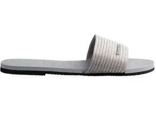 Παντόφλες Havaianas YOU MALTA METALLIC χρώμα: γκρι, 4147312-3498