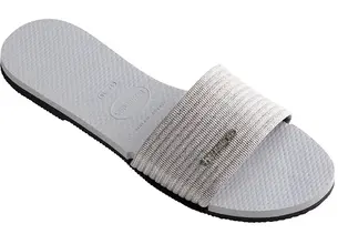 Παντόφλες Havaianas YOU MALTA METALLIC χρώμα: γκρι, 4147312-3498
