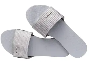 Παντόφλες Havaianas YOU MALTA METALLIC χρώμα: γκρι, 4147312-3498