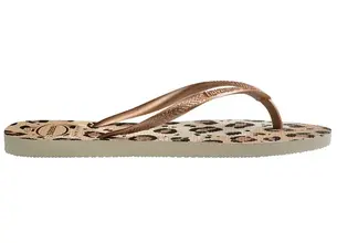 Παντόφλες Havaianas SLIM χρώμα: καφέ, 4103352.6516