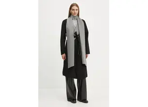 Μάλλινο παλτό διπλής όψης Karl Lagerfeld χρώμα: μαύρο, A1W15018