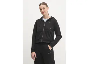 Μπλούζα Dkny χρώμα: μαύρο, με κουκούλα, DP5J9508