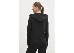 Μπλούζα Dkny χρώμα: μαύρο, με κουκούλα, DP5J9508
