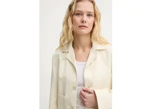 Σακάκι με λινό μείγμα Filippa K χρώμα: μπεζ, 31196