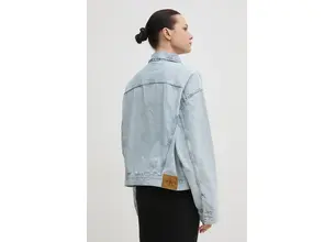 Τζιν μπουφάν Calvin Klein Jeans χρώμα: μπλε, J20J225186