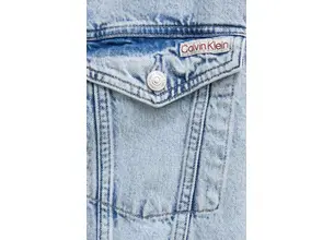 Τζιν μπουφάν Calvin Klein Jeans χρώμα: μπλε, J20J225186