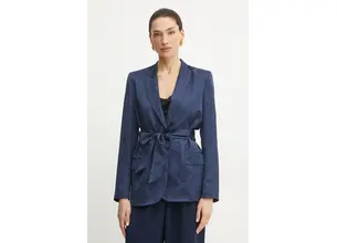 Σακάκι Twinset χρώμα: ναυτικό μπλε, 251TP2010