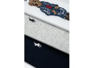Κάλτσες Polo Ralph Lauren 3-pack χρώμα: ναυτικό μπλε, 455882850