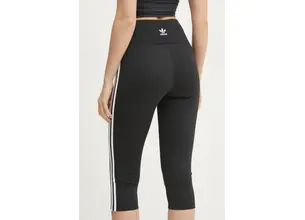 Κολάν adidas Originals 3S CAPRI LGNS χρώμα: μαύρο, JD5019