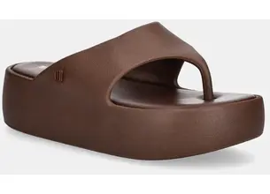 Σαγιονάρες Melissa MELISSA FREE PLATFORM THONG AD χρώμα: καφέ, M 36088 BE885