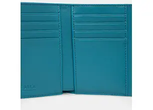Δερμάτινο πορτοφόλι Furla γυναικείο, χρώμα: μπλε, WP00225 ARE000 TR400