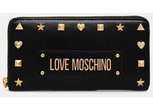 Πορτοφόλι Love Moschino χρώμα: μαύρο, JC5738PP0MKH0000