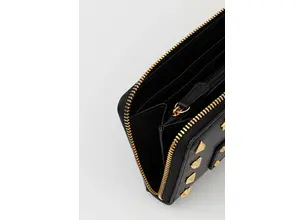 Πορτοφόλι Love Moschino χρώμα: μαύρο, JC5738PP0MKH0000