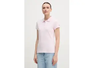 Πόλο Tommy Hilfiger χρώμα: ροζ, WW0WW45429