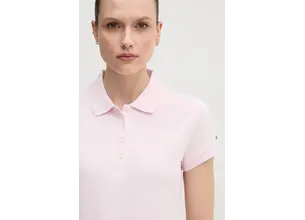 Πόλο Tommy Hilfiger χρώμα: ροζ, WW0WW45429