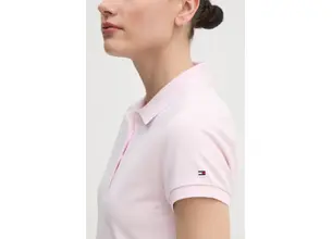 Πόλο Tommy Hilfiger χρώμα: ροζ, WW0WW45429