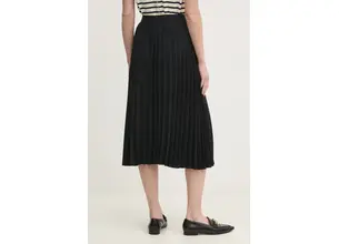 Φούστα Tommy Hilfiger χρώμα: μαύρο, WW0WW43886