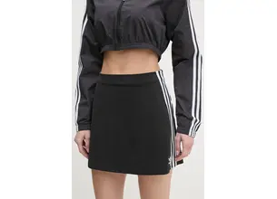 Φούστα adidas Originals 3-Stripes χρώμα: μαύρο, JD0281