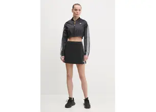 Φούστα adidas Originals 3-Stripes χρώμα: μαύρο, JD0281