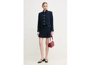 Φούστα Tommy Hilfiger χρώμα: ναυτικό μπλε, WW0WW44731