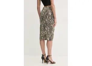 Φούστα Just Cavalli χρώμα: μπεζ, 78PAE815 JS457