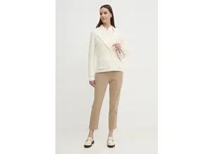 Παντελόνι Tommy Hilfiger χρώμα: μπεζ, WW0WW45920