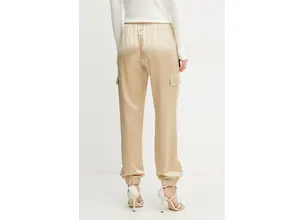 Παντελόνι Guess NEW MARZIA χρώμα: μπεζ, W5GB08 WG7C0