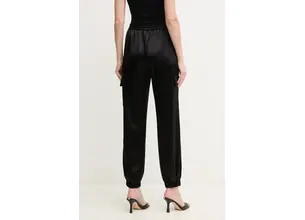 Παντελόνι Guess NEW MARZIA χρώμα: μαύρο, W5GB08 WG7C0