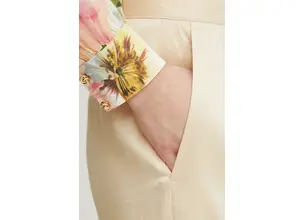 Παντελόνι Guess CAMILLE χρώμα: μπεζ, W5GB53 WH5F0