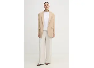 Παντελόνι Calvin Klein χρώμα: μπεζ, K20K208214
