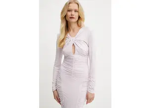 Φόρεμα Elisabetta Franchi χρώμα: ροζ, ABR3251E2